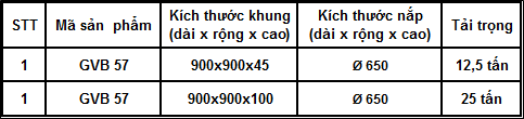 Các loại nắp hố ga khung dương thông dụng